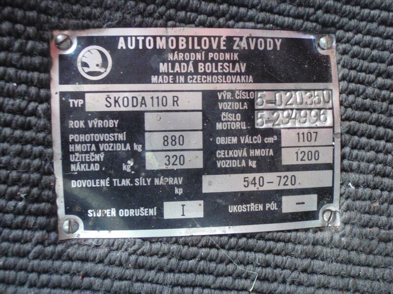 Škoda - Ostatní - 110 R ČTĚTE POPIS!   1.1